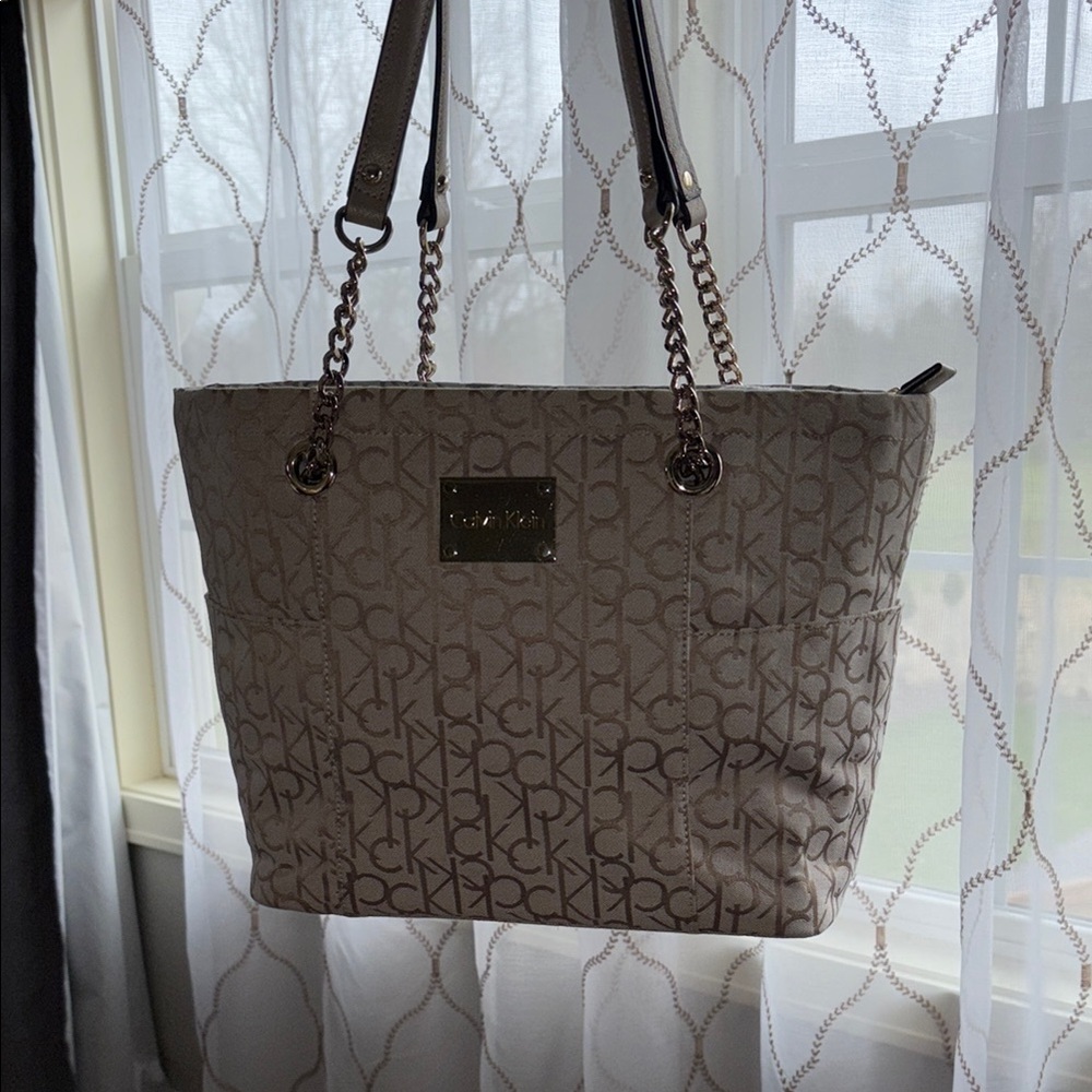 Calvin Klein Brown Tote Bag